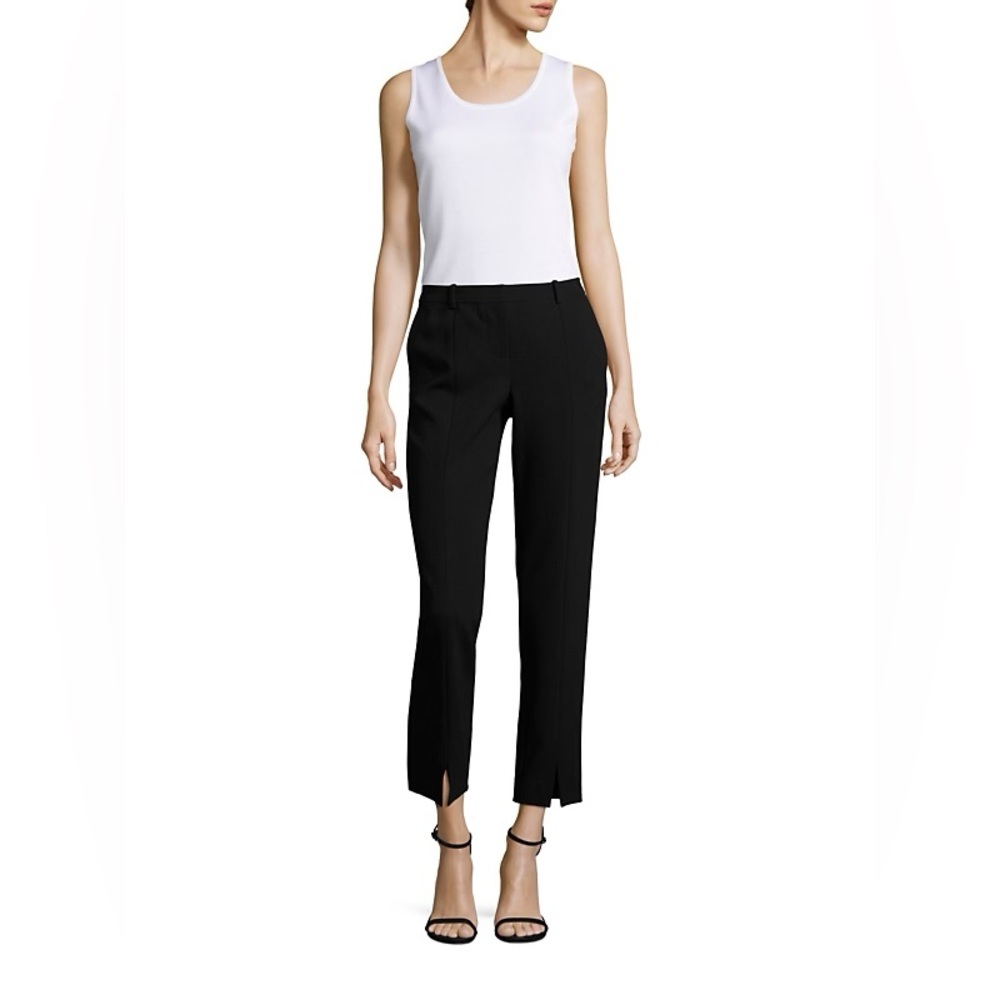 St. John Jennifer Black Cropped Pants 10